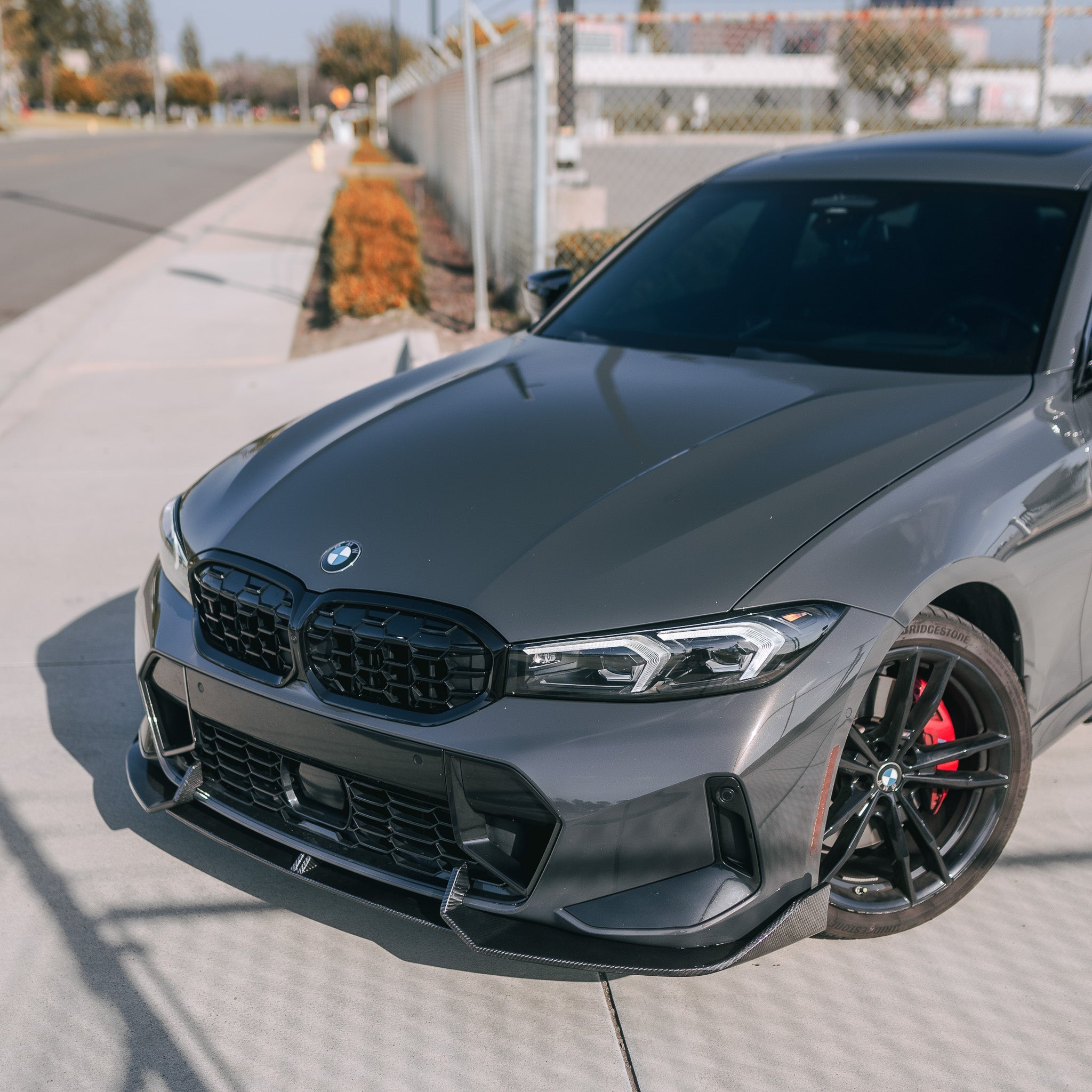 AD Style Carbon Fiber Front Lip - BMW G20 3 Series LCI