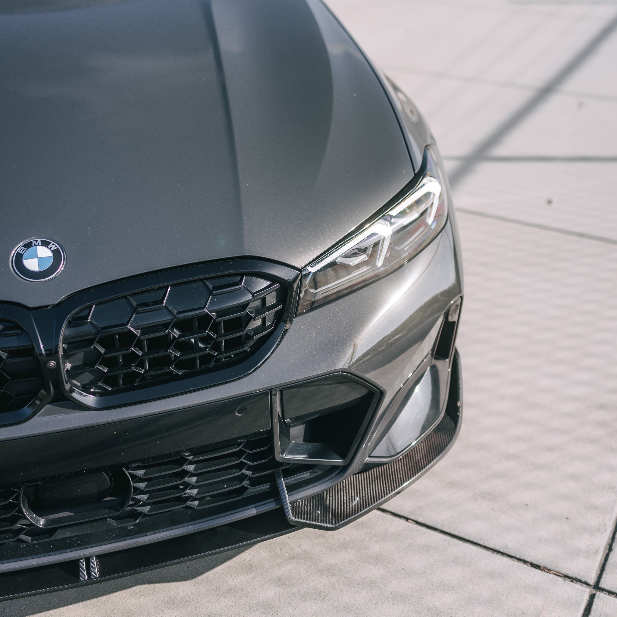 AD Style Carbon Fiber Front Lip - BMW G20 3 Series LCI
