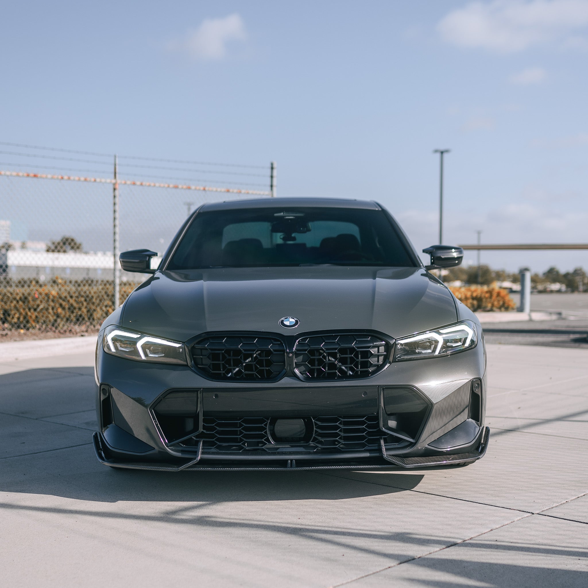 AD Style Carbon Fiber Front Lip - BMW G20 3 Series LCI
