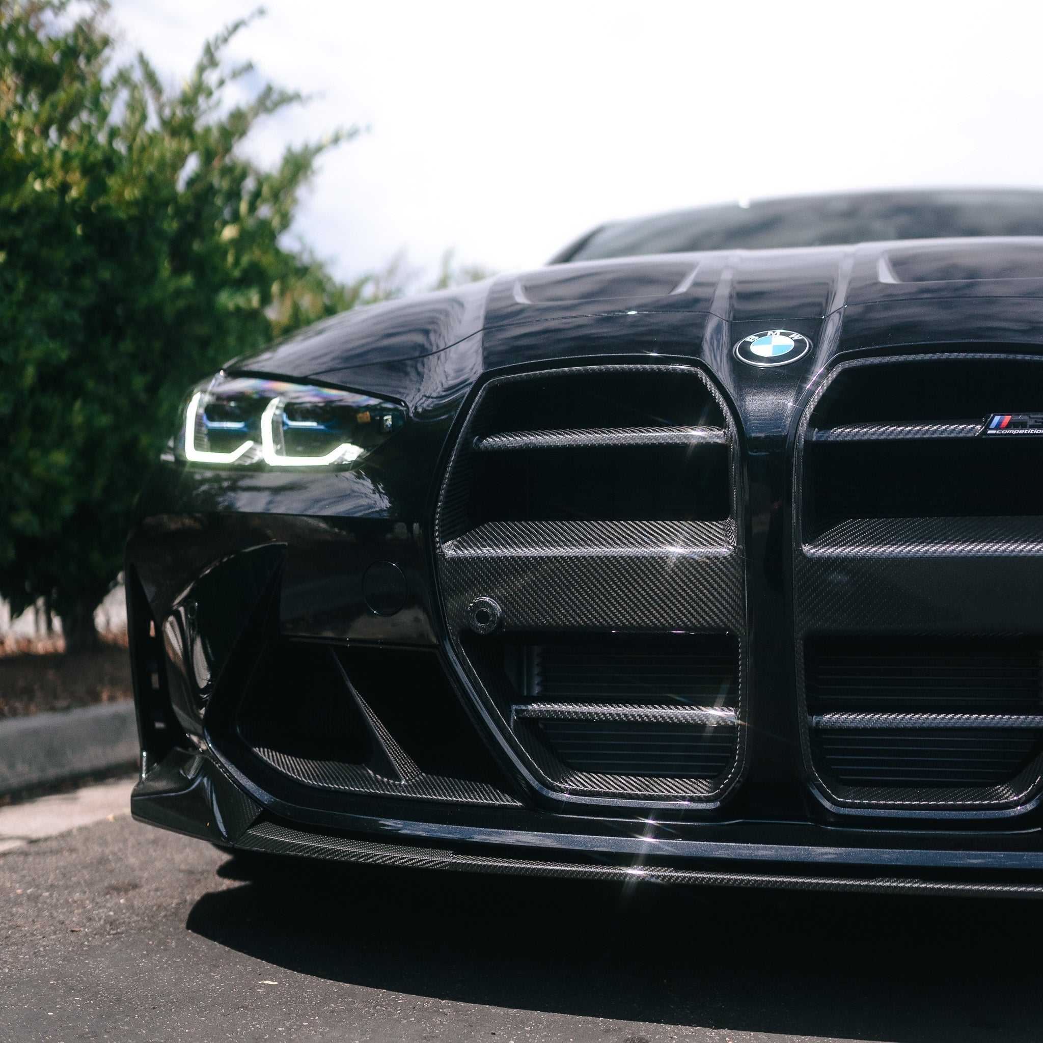 ST Style Carbon Fiber Front Grilles - BMW G80 M3 & G82/G83 M4