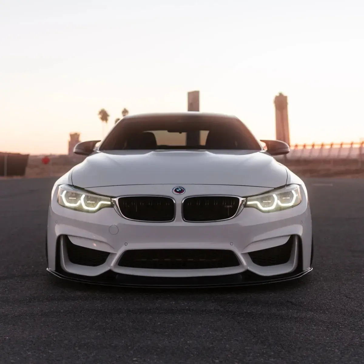 LCI Ikon Style LED Headlights with White/Yellow DRL - BMW F30 3 Series