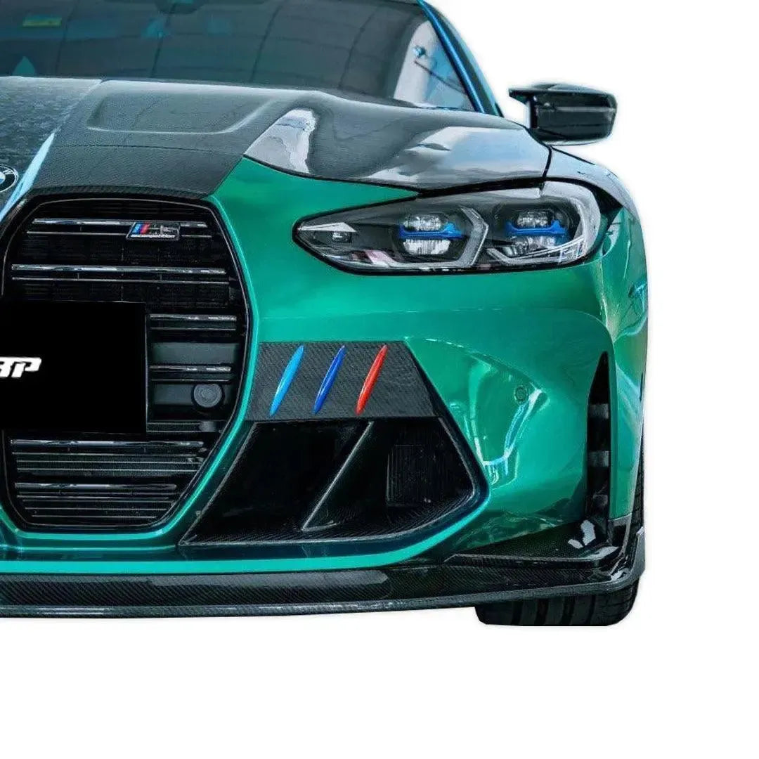 KB Style Carbon Fiber Front Lip with Upper Lip Trim - BMW G80 M3 & G82/G83 M4