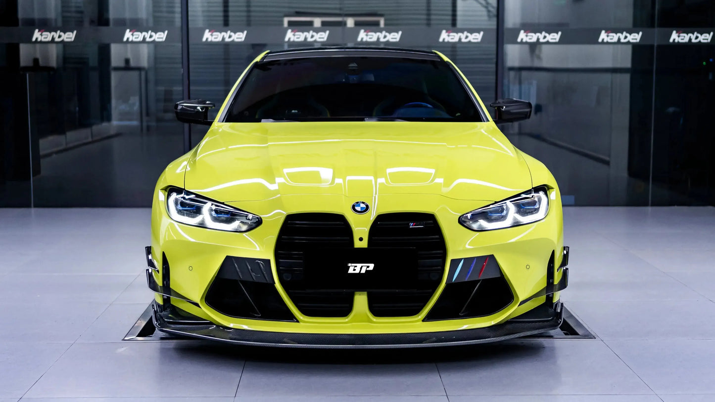 KB Style Carbon Fiber Front Lip with Upper Lip Trim - BMW G80 M3 & G82/G83 M4