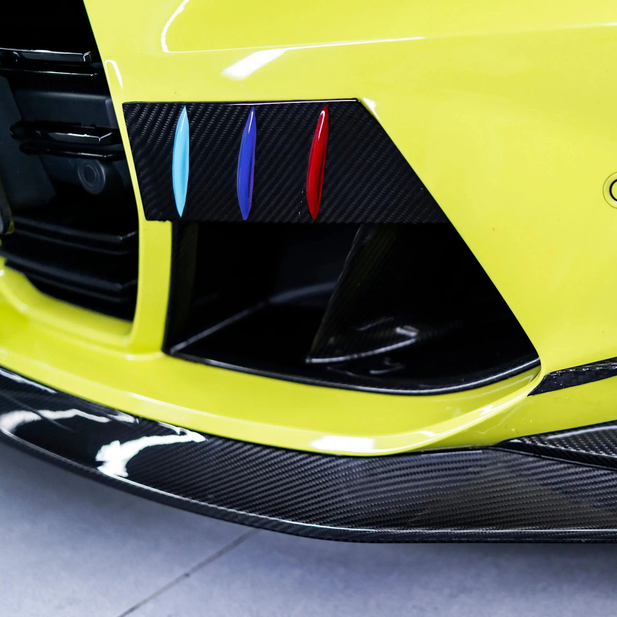 KB Style Carbon Fiber Front Lip with Upper Lip Trim - BMW G80 M3 & G82/G83 M4