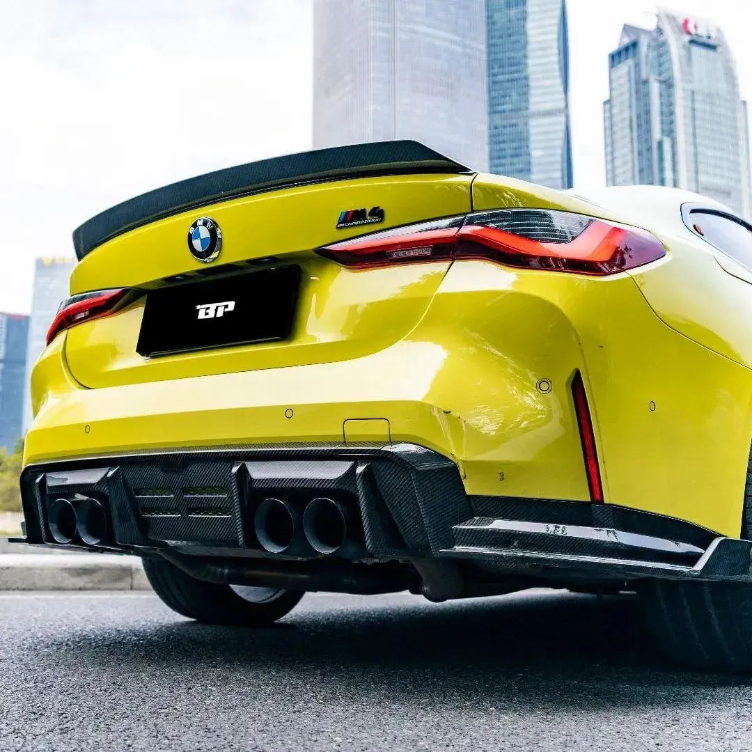 KB Style Carbon Fiber Rear Diffuser with Canards - BMW G82/G83 M4