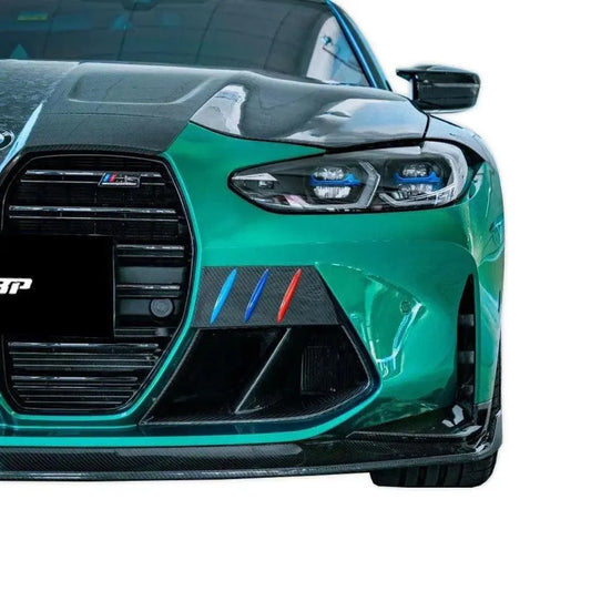 KB Style Dry Carbon Fiber Front Bumper Overlay Trim - BMW G80 M3 & G82/G83 M4