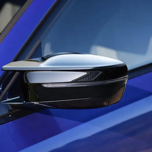 M Style Gloss Black Mirror Cap Set - BMW G Chassis