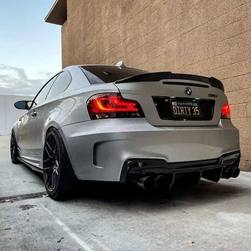 M4 Style Carbon Fiber Trunk Spoiler - BMW E82 1 Series & 1M