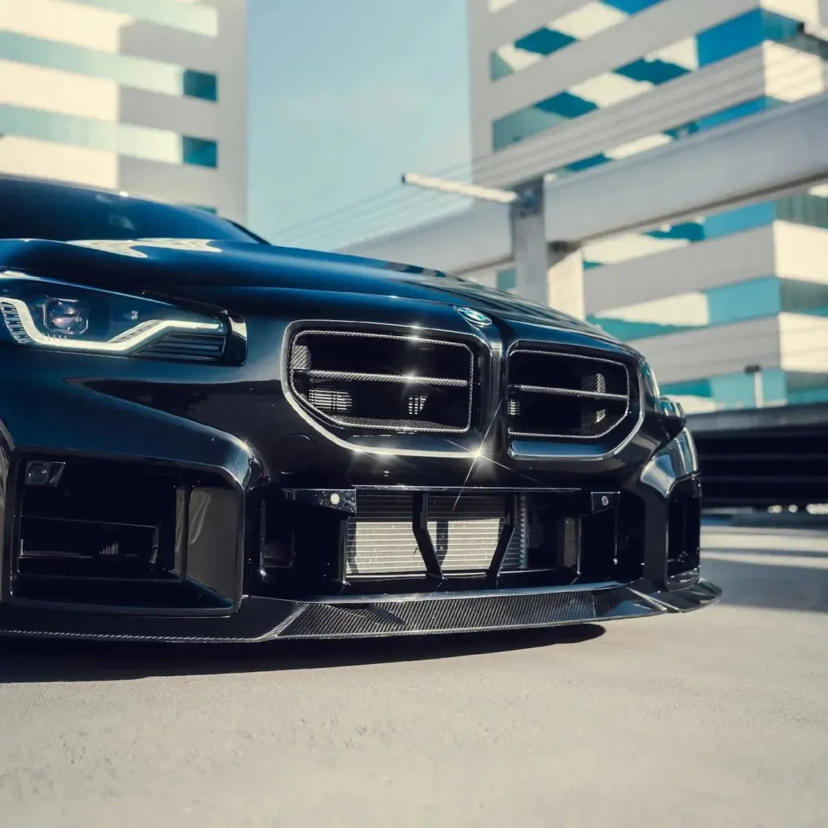 AN Style Carbon Fiber Front Grilles - BMW G87 M2