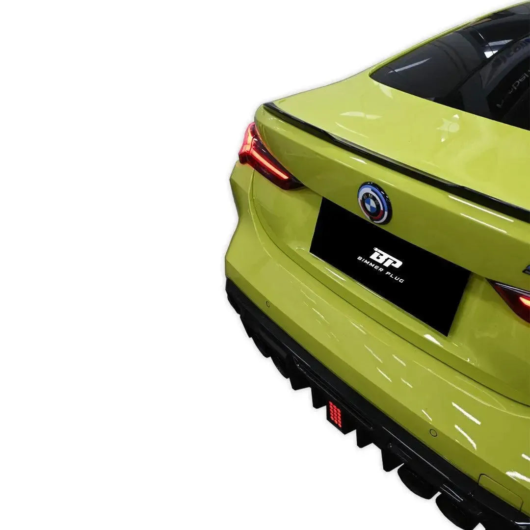 MHC Style Carbon Fiber Rear Diffuser with Break Light - BMW G80 M3 & G82/G83 M4