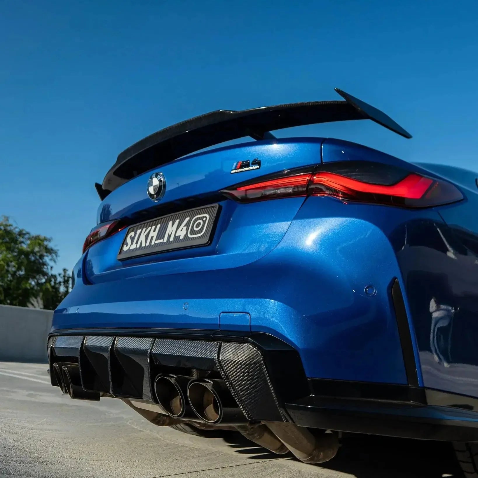 MP Style Carbon Fiber Rear Wing - BMW G80 M3 & G82 M4