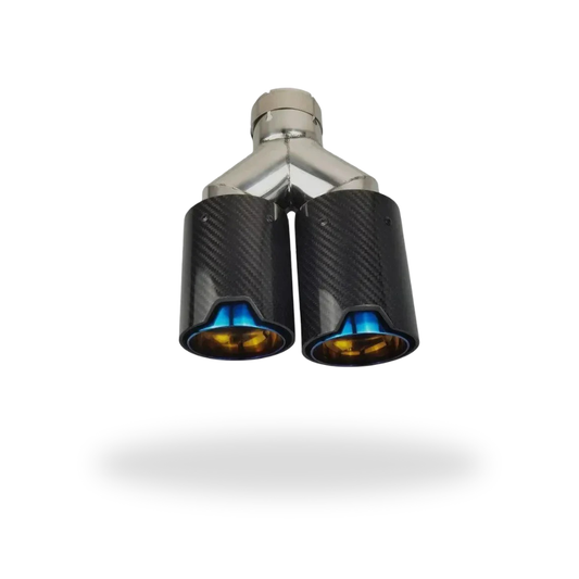 MP Style Carbon Fiber Dual Exhaust Tip