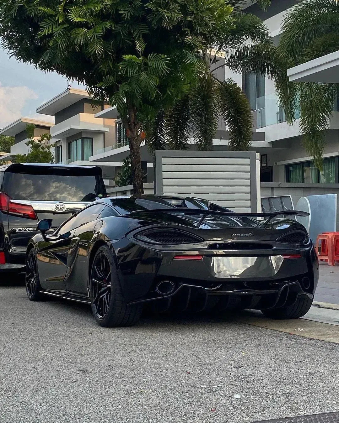 N Style Carbon Fiber Rear Wing - McLaren 570S/570GT/540C