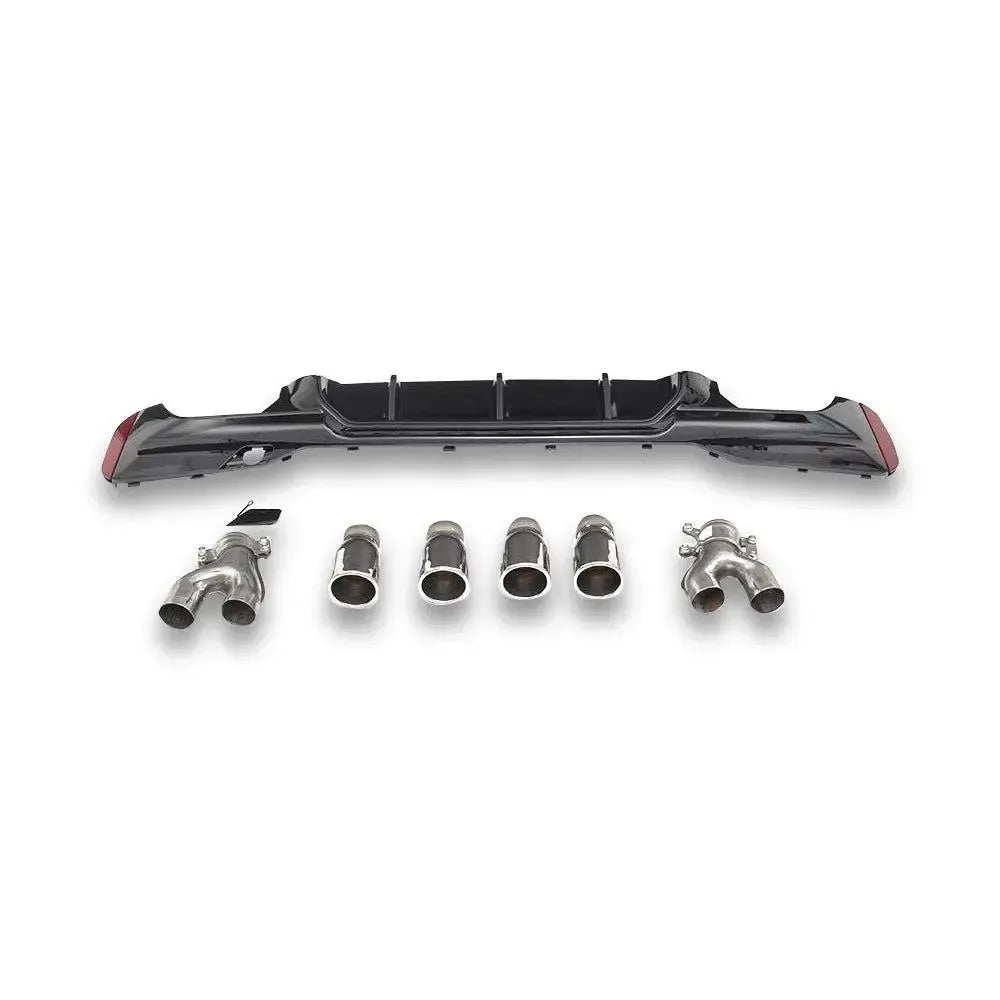 PP Rear Diffuser w/ Exhaust tips - BMW G30 / G38 5 Series