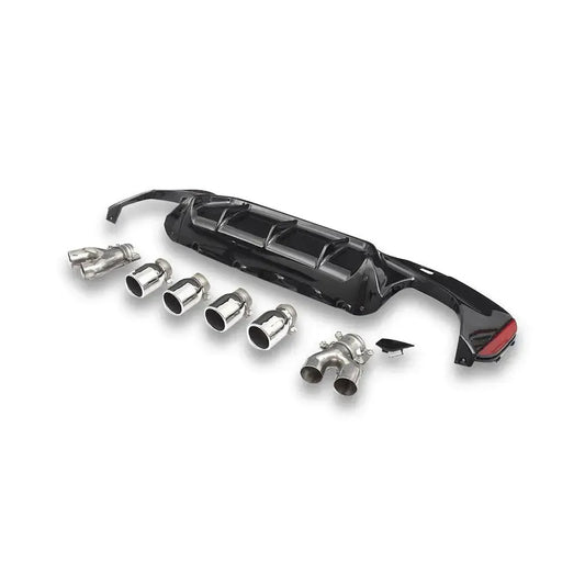 PP Rear Diffuser w/ Exhaust tips - BMW G30 / G38 5 Series