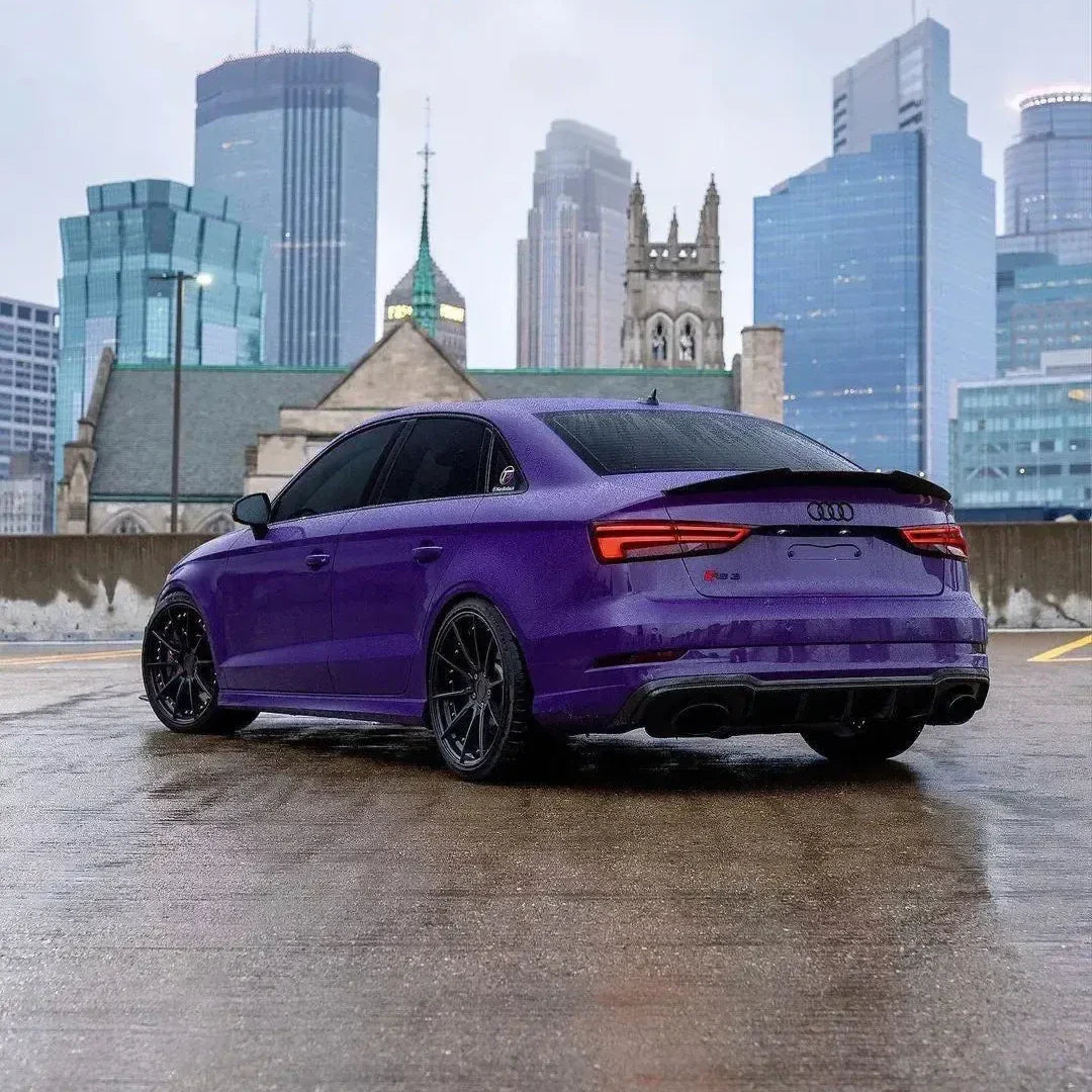 PSM Style High Kick Carbon Fiber Trunk Spoiler - Audi RS3/S3/A3 8V