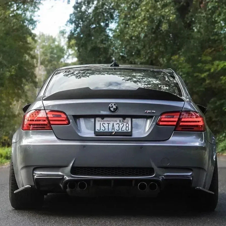 PSM Style High Kick Carbon Fiber Trunk Spoiler - BMW E90 / E92 / E93 M3 & 3 Series