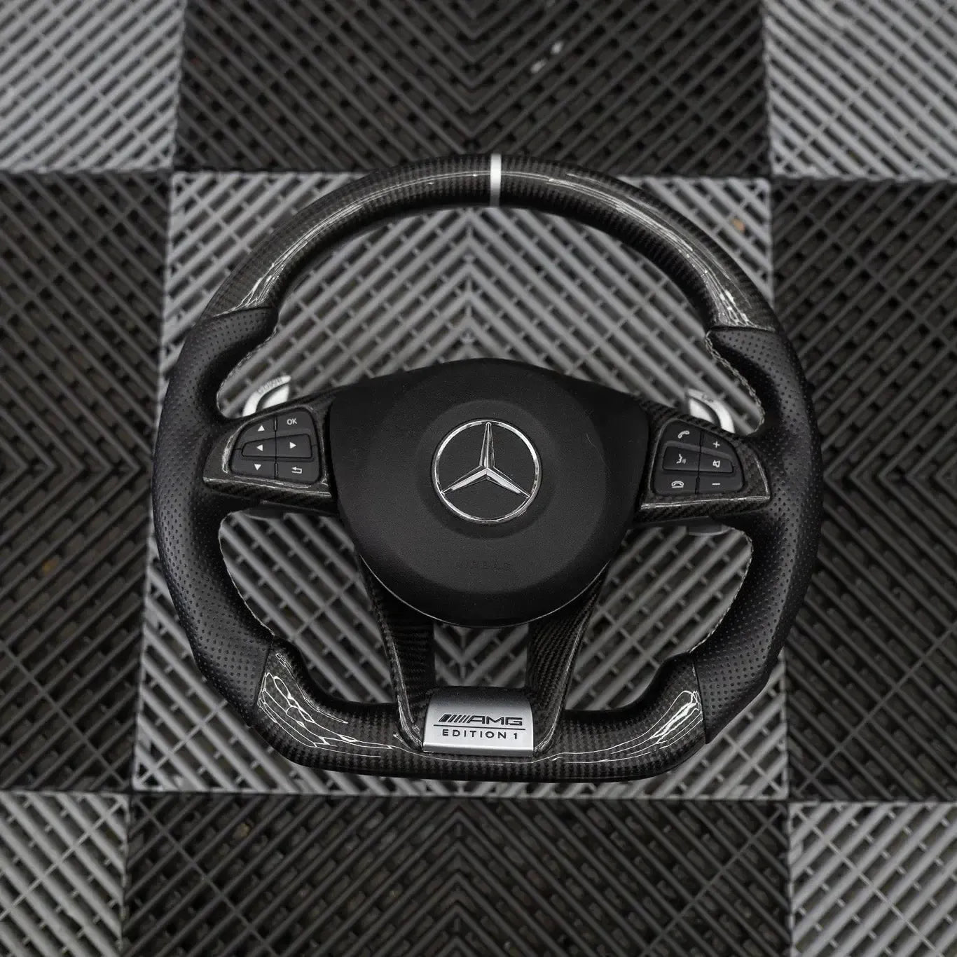 Pre-Configured Carbon Fiber Steering Wheel – Ready to Ship Today