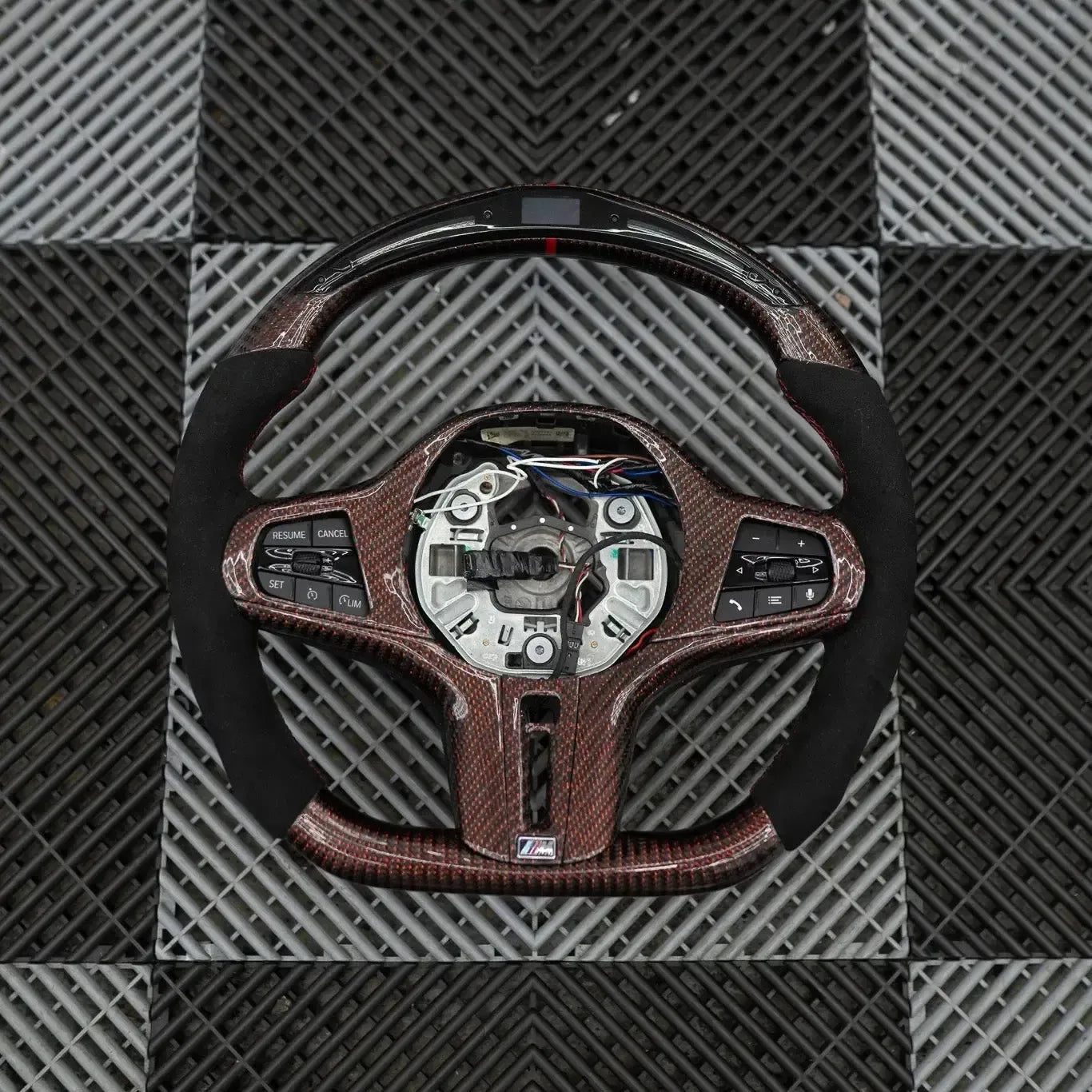Pre-Configured Carbon Fiber Steering Wheel – Ready to Ship Today