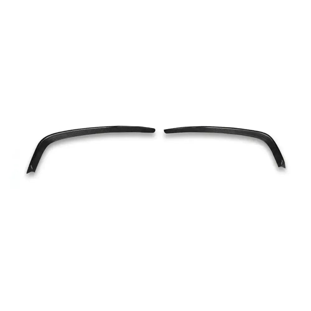 RS3 Style Carbon Front Upper Splitters - Audi S3 / A3 S Line