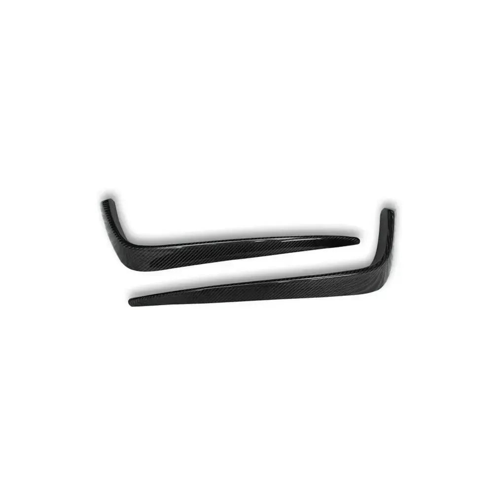 RS3 Style Carbon Front Upper Splitters - Audi S3 / A3 S Line