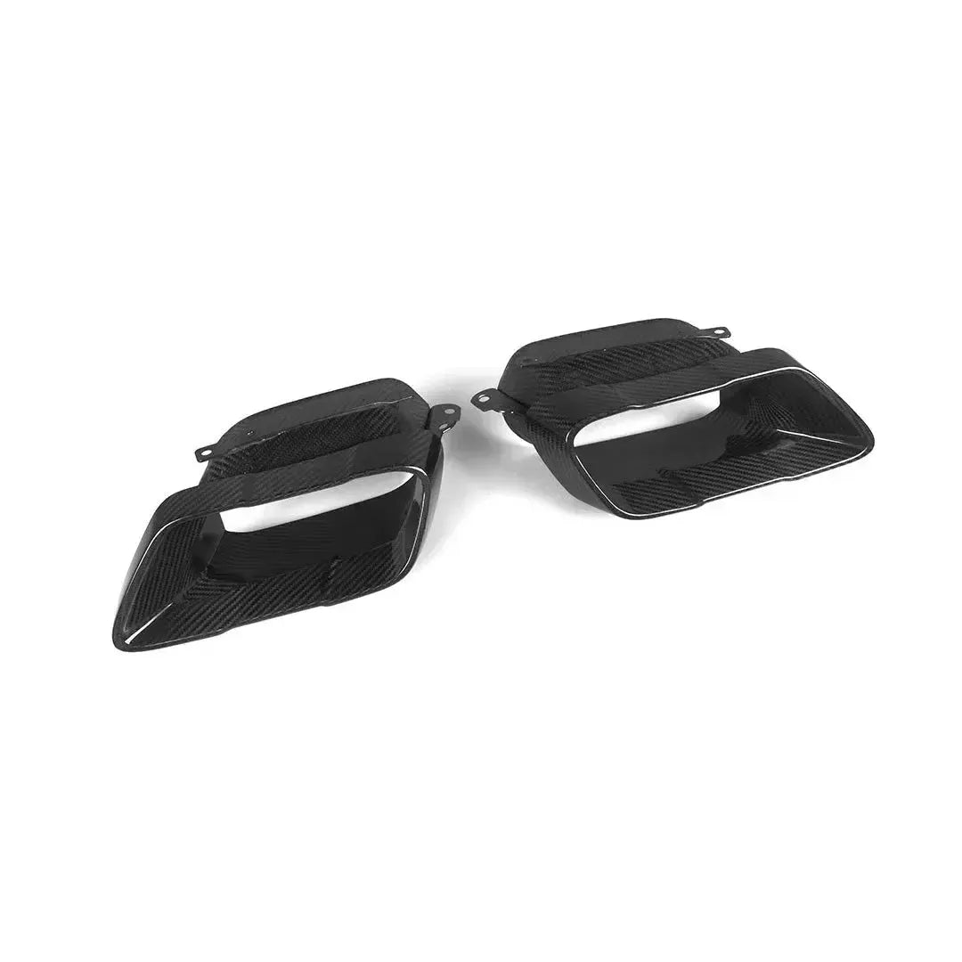SQ Style Carbon Fiber Exhaust Tips - BMW G05 X5