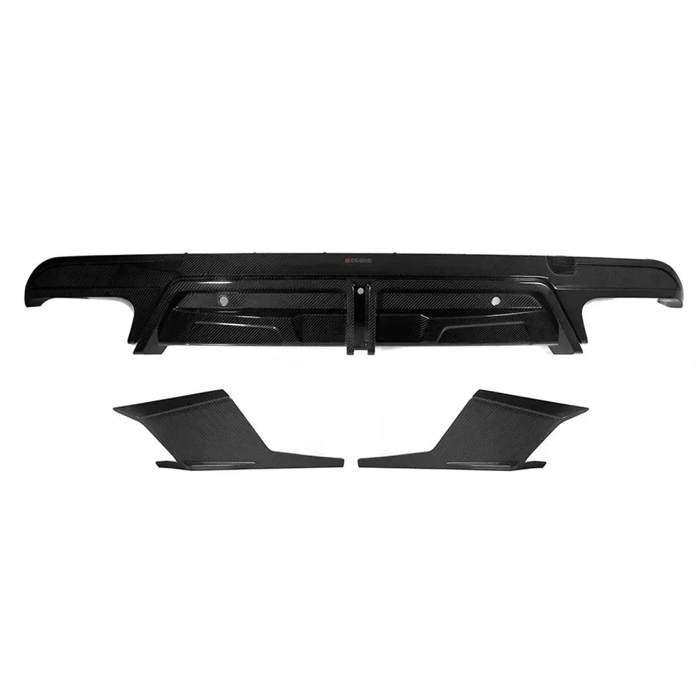 SQ Style Carbon Fiber Diffuser With or Without Brake Light - BMW F95 X5M
