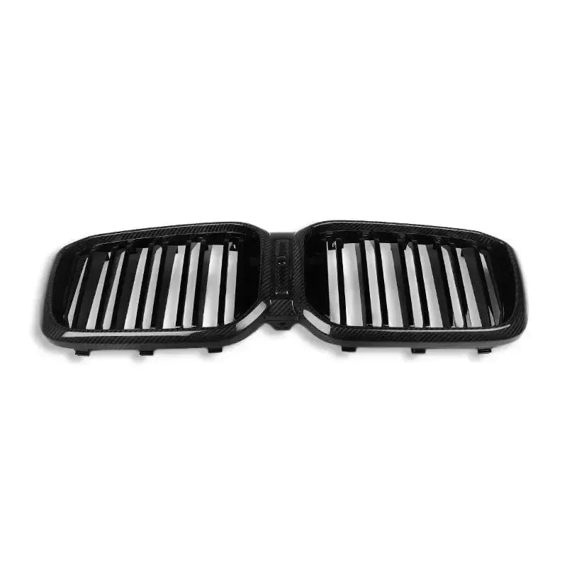 Dual Slat Carbon Fiber Front Grilles - BMW F97 X3M F98 X4M LCI
