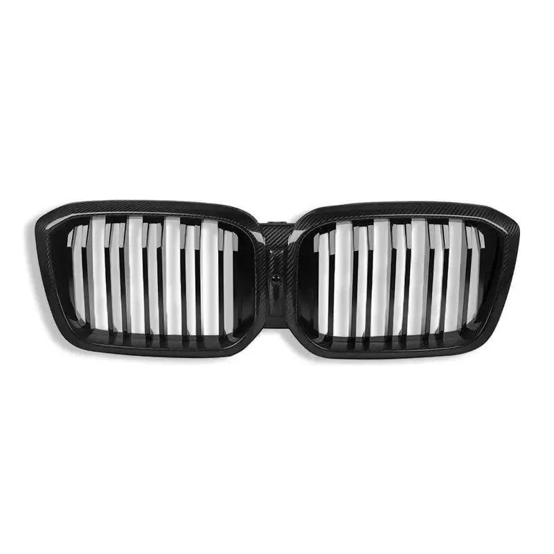 Dual Slat Carbon Fiber Front Grilles - BMW F97 X3M F98 X4M LCI