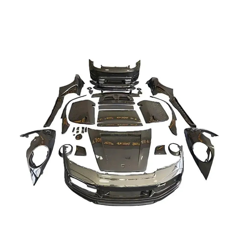 TC Stinger Style Carbon Fiber Front Bumper Kit - Porsche 992.1 911 Carrera & Carrera S