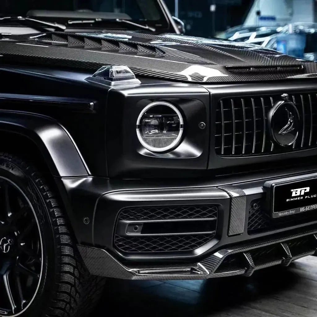 TC Style Carbon Fiber Front Bumper Trim - G Wagon W464 G350 & G500 & G63
