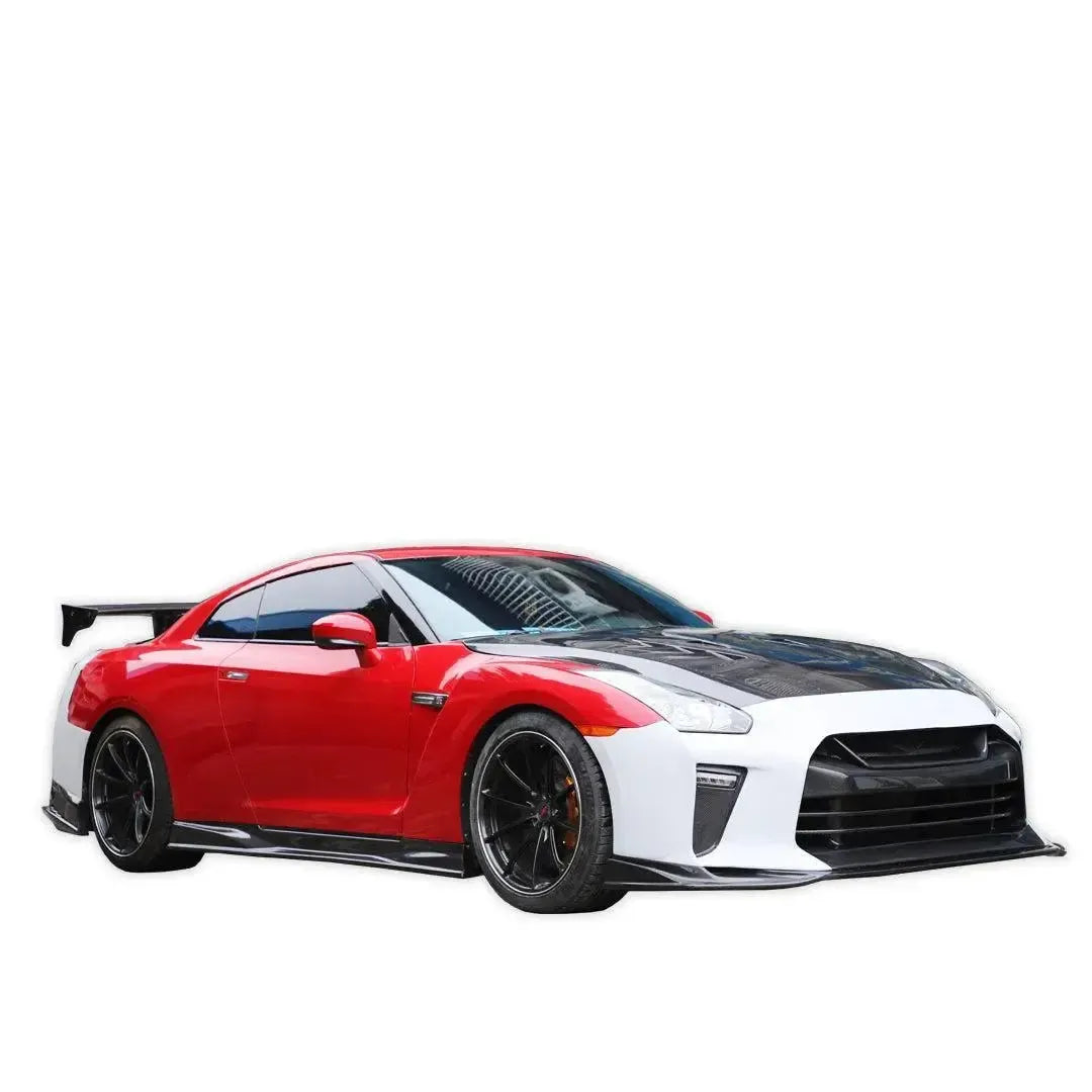 TS Style Carbon Fiber-Rear Spoiler - Nissan GT-R R35