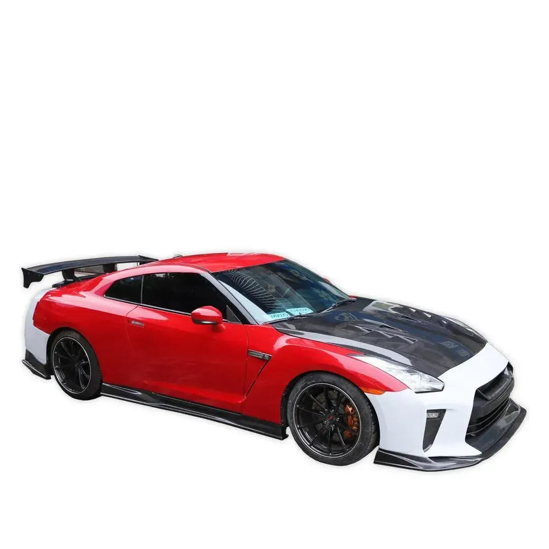 TS Style Carbon Fiber-Rear Spoiler - Nissan GT-R R35