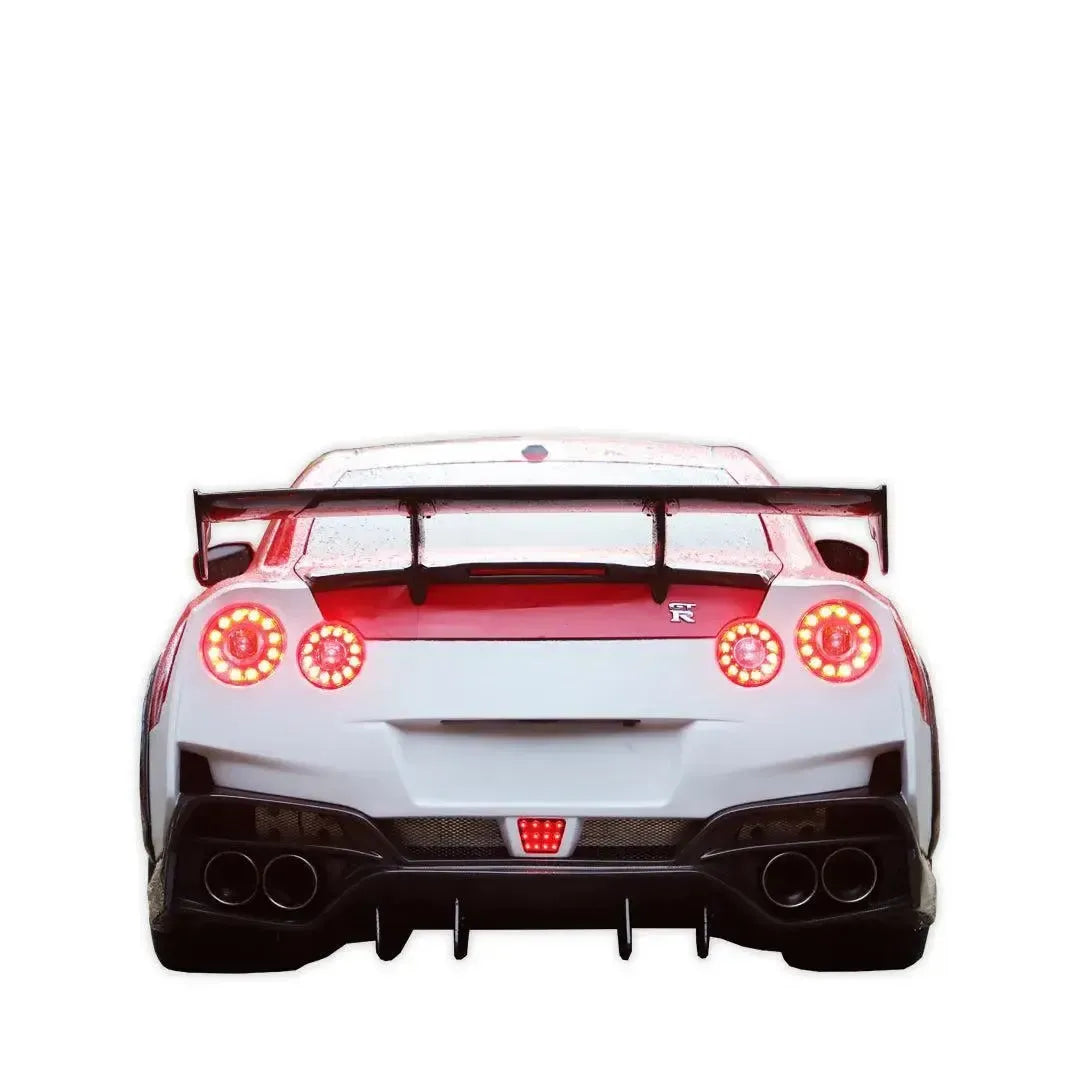 TS Style Carbon Fiber-Rear Spoiler - Nissan GT-R R35