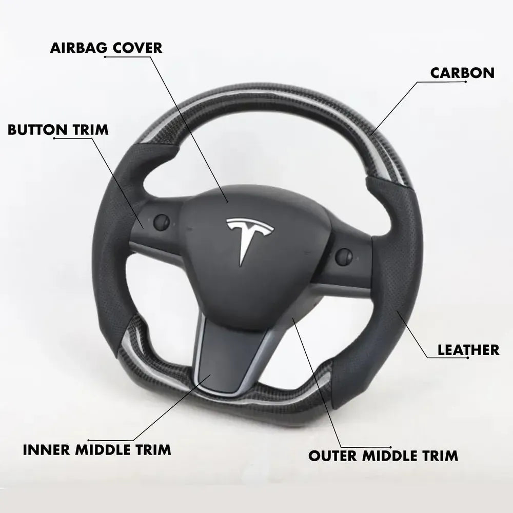 Tesla Model 3 - Full Custom Steering Wheel