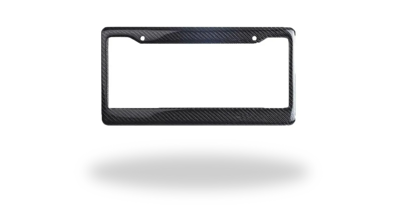 Carbon Fiber License Plate Frame - V2