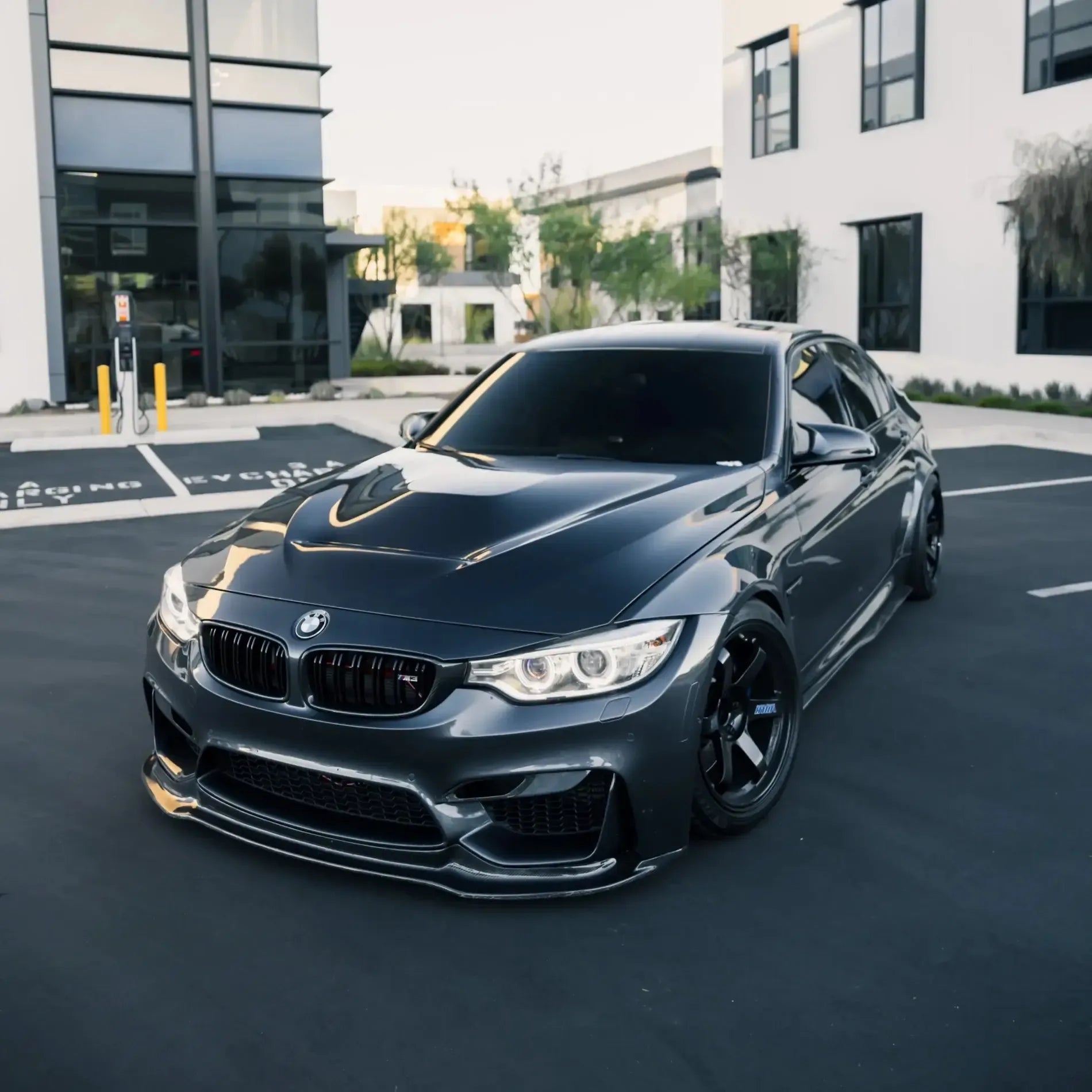 V Style Carbon Fiber Front Lip - BMW F80 M3 & F82/F83 M4