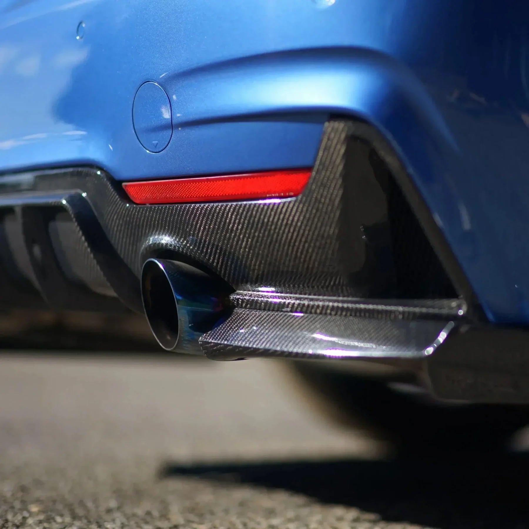 V Style Carbon Fiber Rear Canard Splitters - BMW F80 M3 & F82 / F83 M4