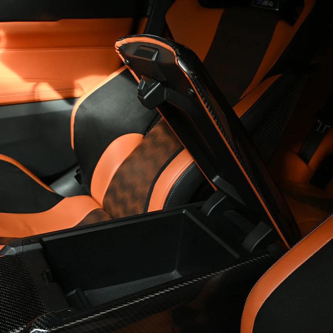 Carbon Fiber Center Console Armrest Box Cover - BMW G80 M3 & G82/G83 M4 & G87 M2